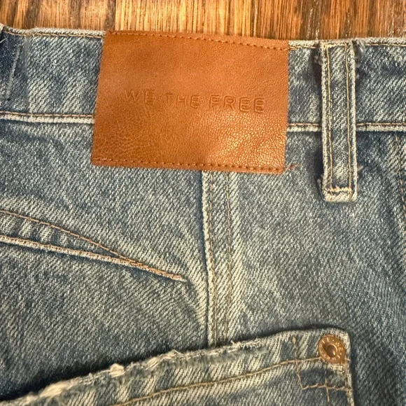 free people we the free good luck mid rise barrel jeans 28 - Picture 7 of 7
